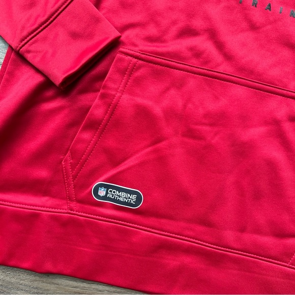 Womens New Era Atlanta Falcons Hoodie Sweatshirt Red NFL - Picture 3 of 5